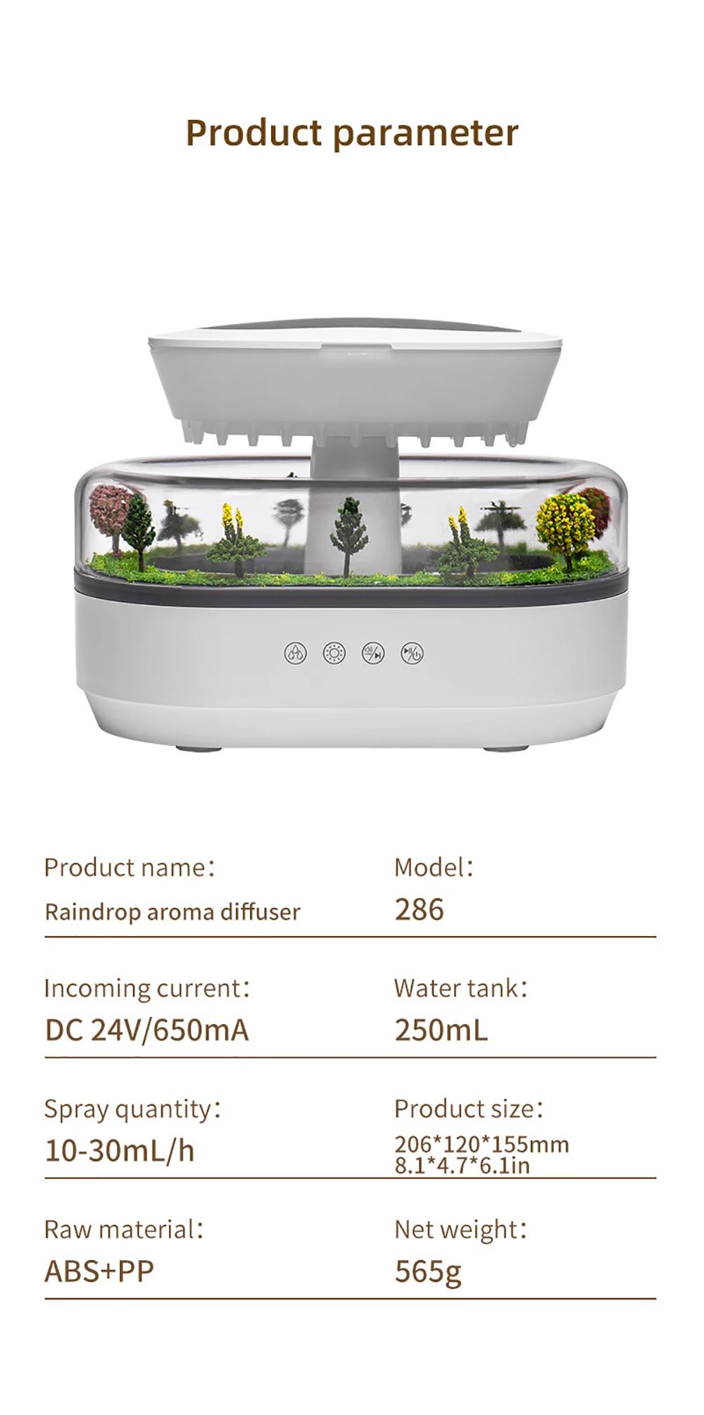 Bacumas Gota Mágica - Humidificador y Difusor Aromático Ultrasónico Bacumas Gota Mágica - Humidificador y Difusor Aromático Ultrasónico
