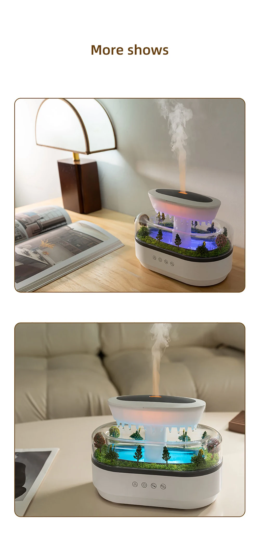 Bacumas Gota Mágica - Humidificador y Difusor Aromático Ultrasónico Bacumas Gota Mágica - Humidificador y Difusor Aromático Ultrasónico