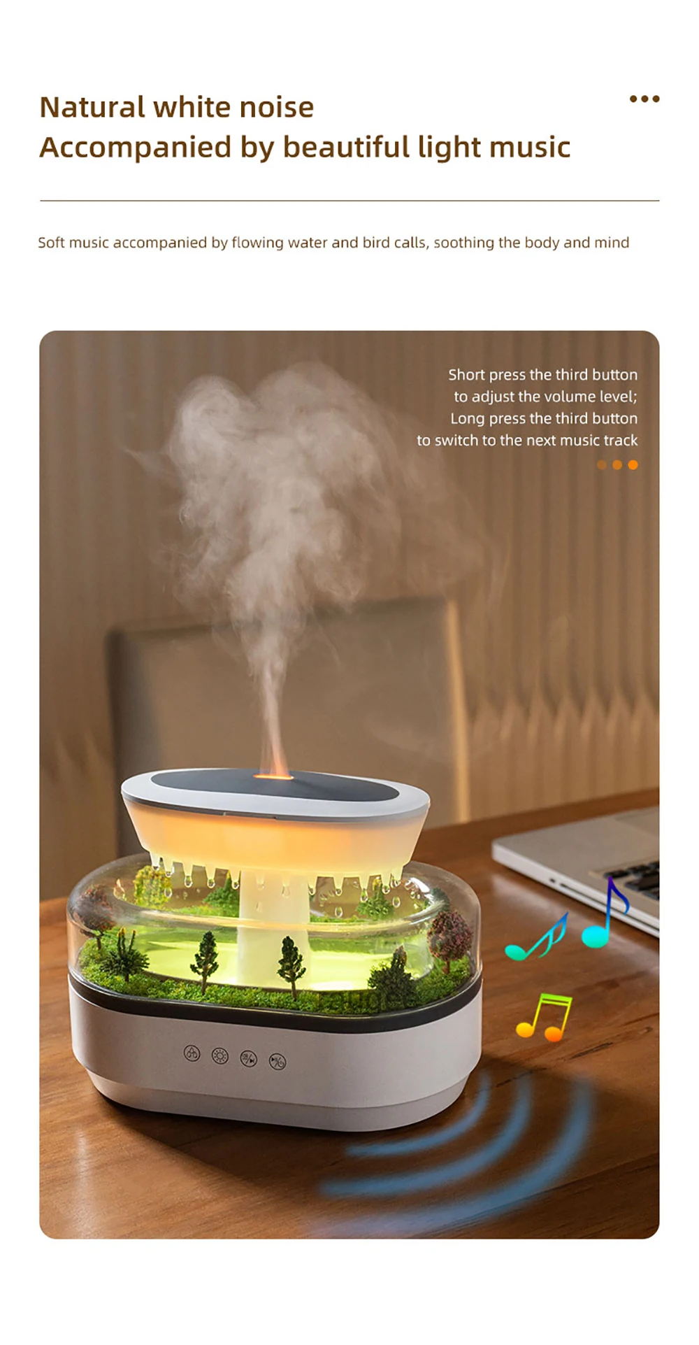 Bacumas Gota Mágica - Humidificador y Difusor Aromático Ultrasónico Bacumas Gota Mágica - Humidificador y Difusor Aromático Ultrasónico