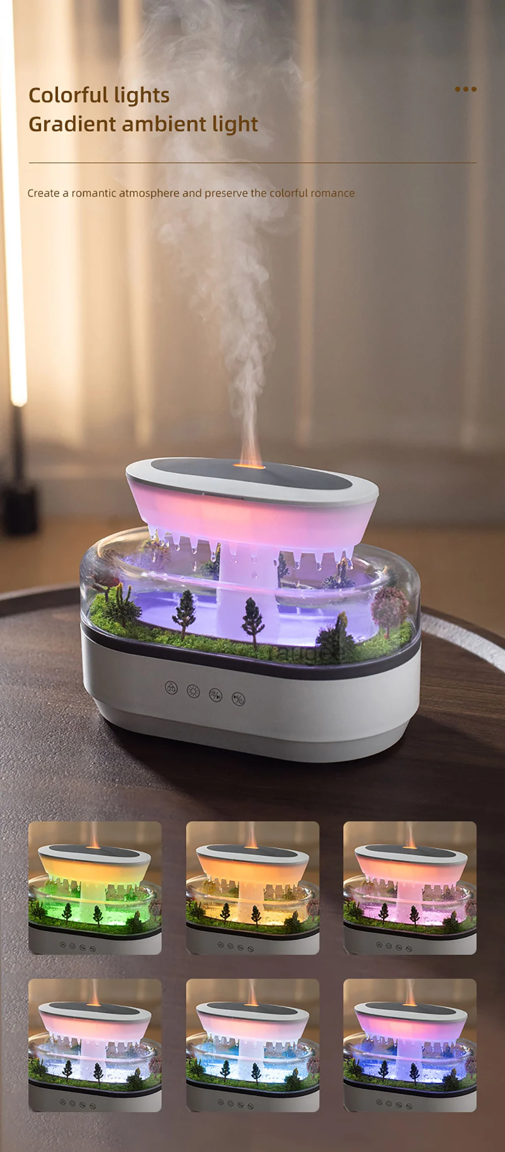 Bacumas Gota Mágica - Humidificador y Difusor Aromático Ultrasónico Bacumas Gota Mágica - Humidificador y Difusor Aromático Ultrasónico