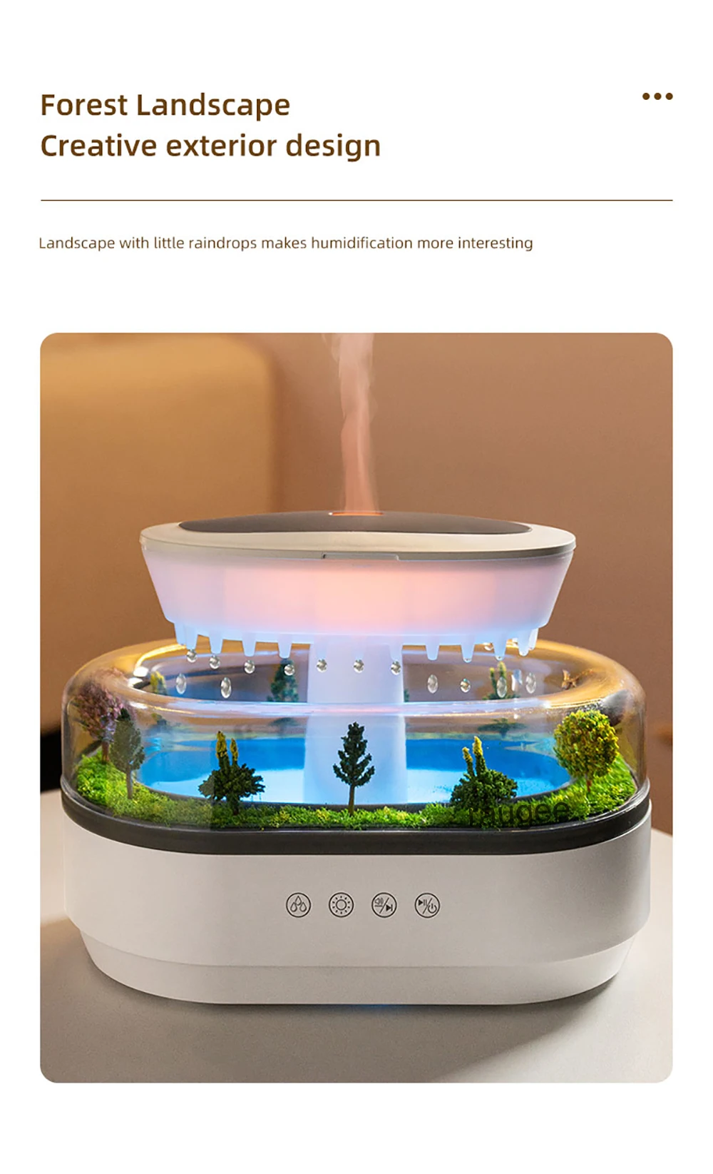 Bacumas Gota Mágica - Humidificador y Difusor Aromático Ultrasónico Bacumas Gota Mágica - Humidificador y Difusor Aromático Ultrasónico