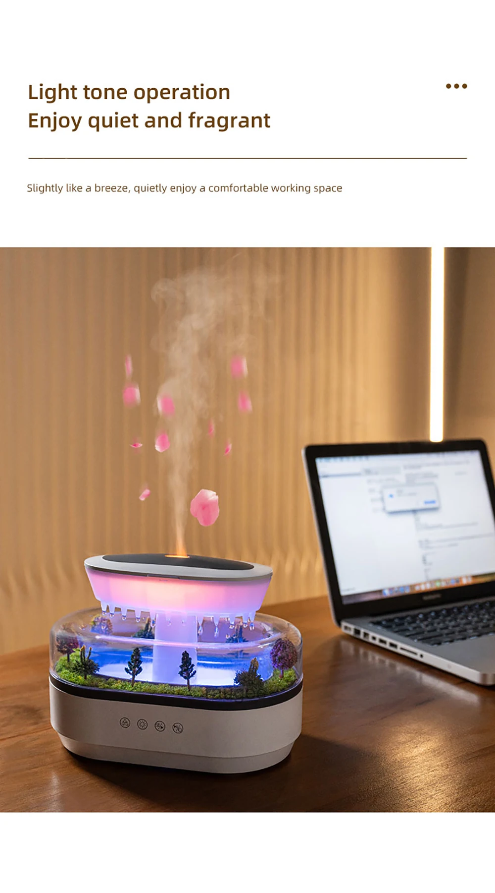 Bacumas Gota Mágica - Humidificador y Difusor Aromático Ultrasónico Bacumas Gota Mágica - Humidificador y Difusor Aromático Ultrasónico