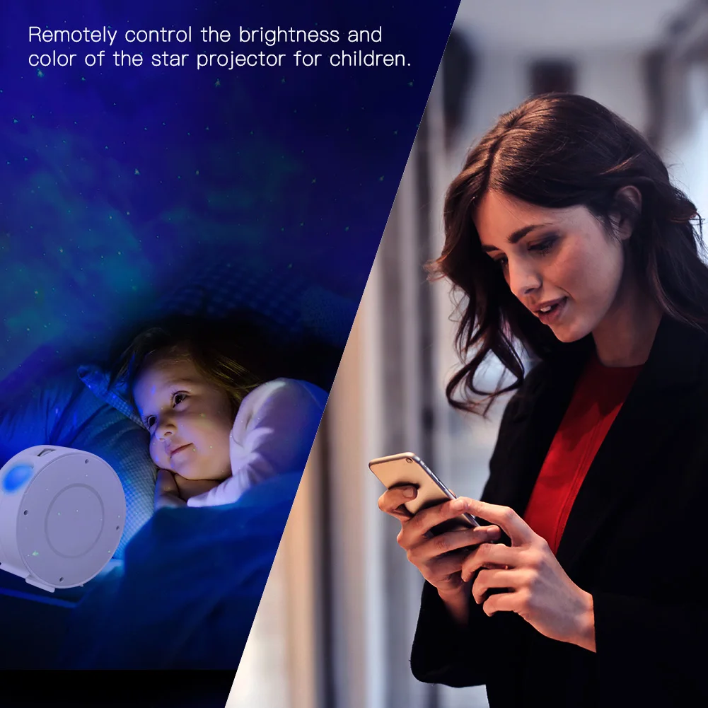 Proyector de Estrellas Inteligente : Nebulosa Gal&aacute;ctica, Olas de Oc&eacute;ano y Control por Voz