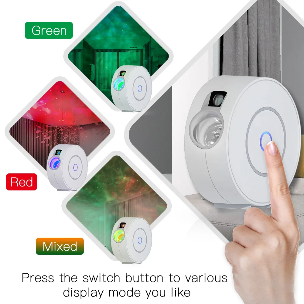 Proyector de Estrellas Inteligente : Nebulosa Gal&aacute;ctica, Olas de Oc&eacute;ano y Control por Voz